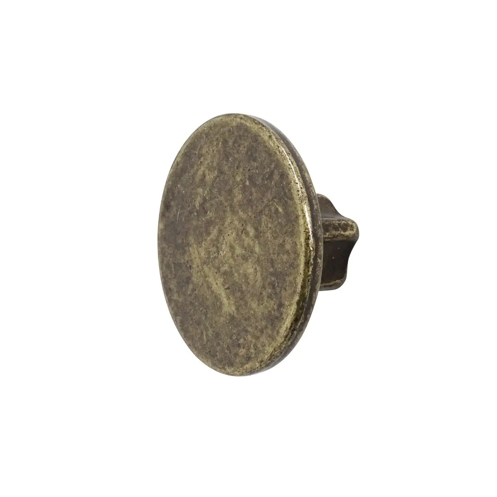 Vesta - Round Kitchen Cabinet Knob - Antique Brass - Decor And Decor