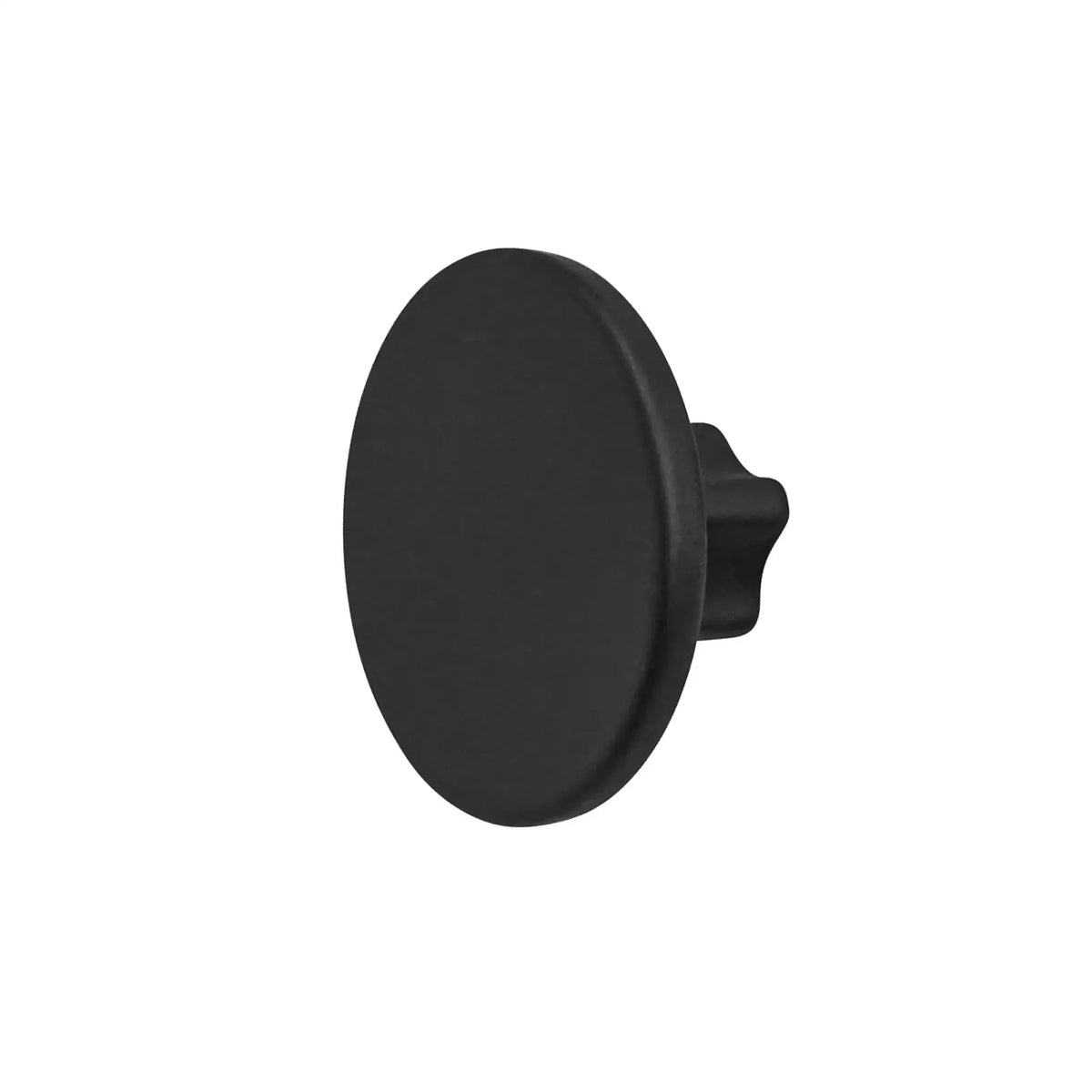 Vesta - Round Kitchen Cabinet Knob - Matt Black