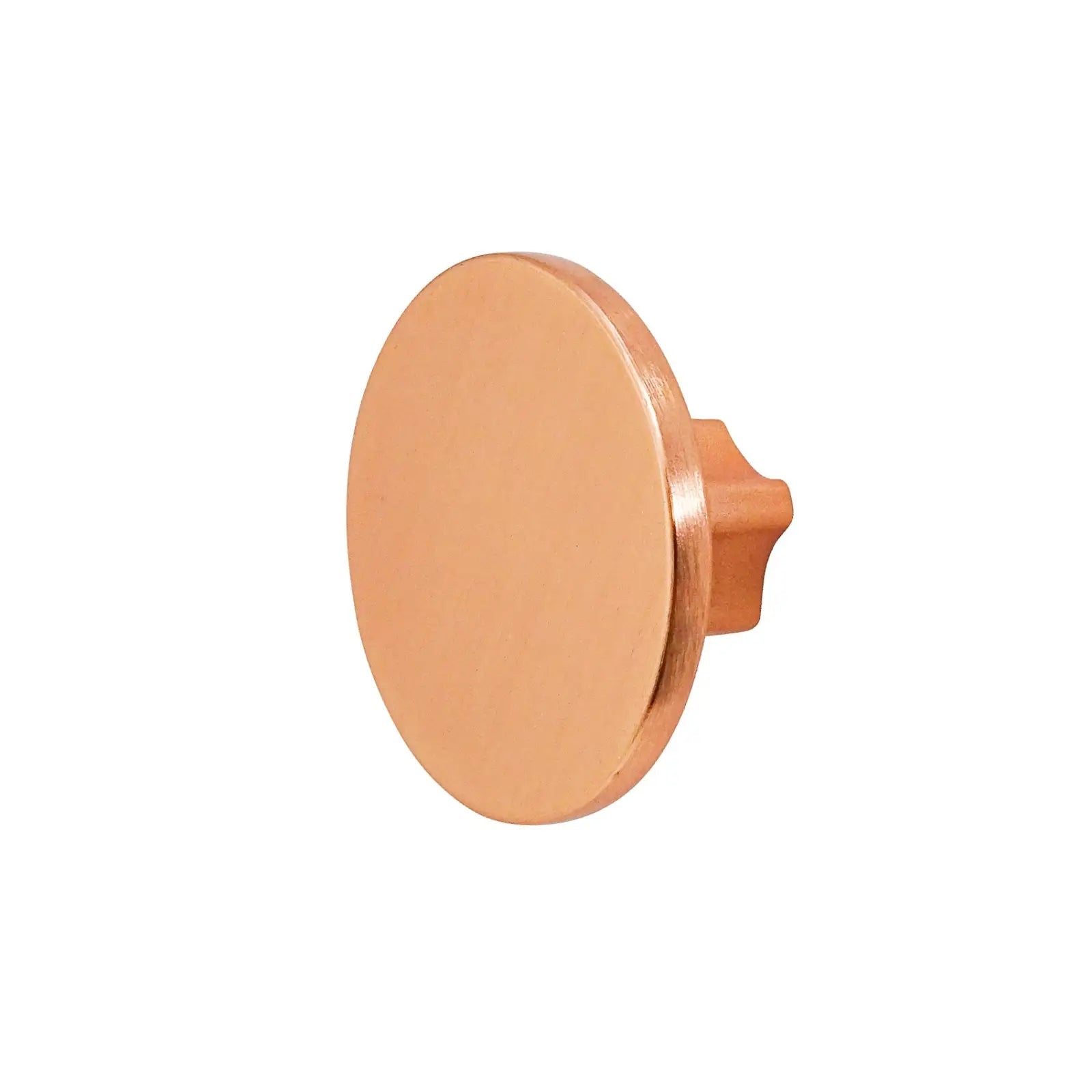 Vesta - Round Kitchen Cabinet Knob - Satin Copper - Decor And Decor