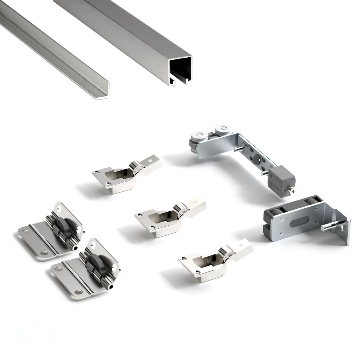 W-Slide BiFold Wardrobe Sliding Door Kit - 2 Door - 1200mm Track – view 3