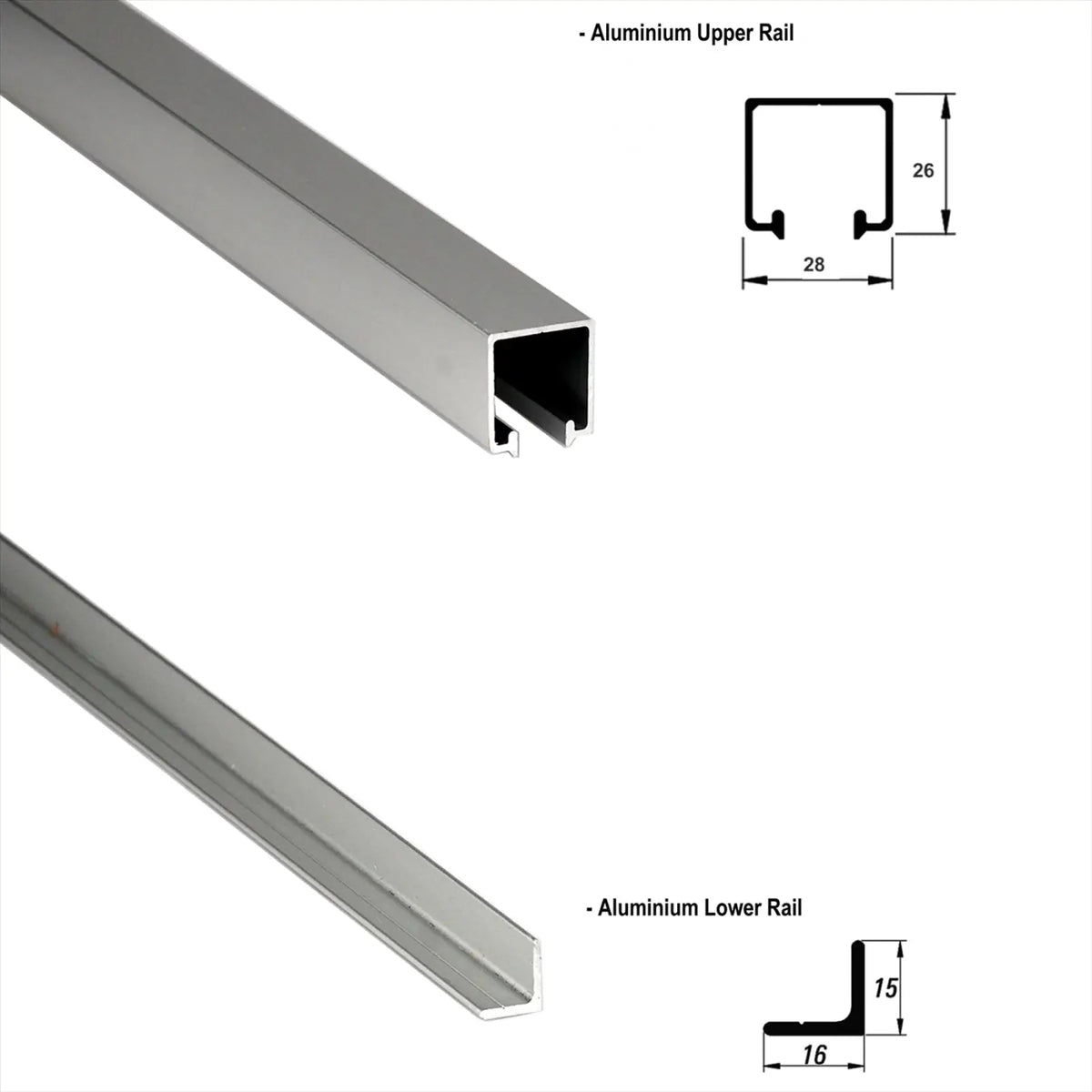 W-Slide BiFold Wardrobe Sliding Door Kit - 4 Door - 3600mm Track – view 6