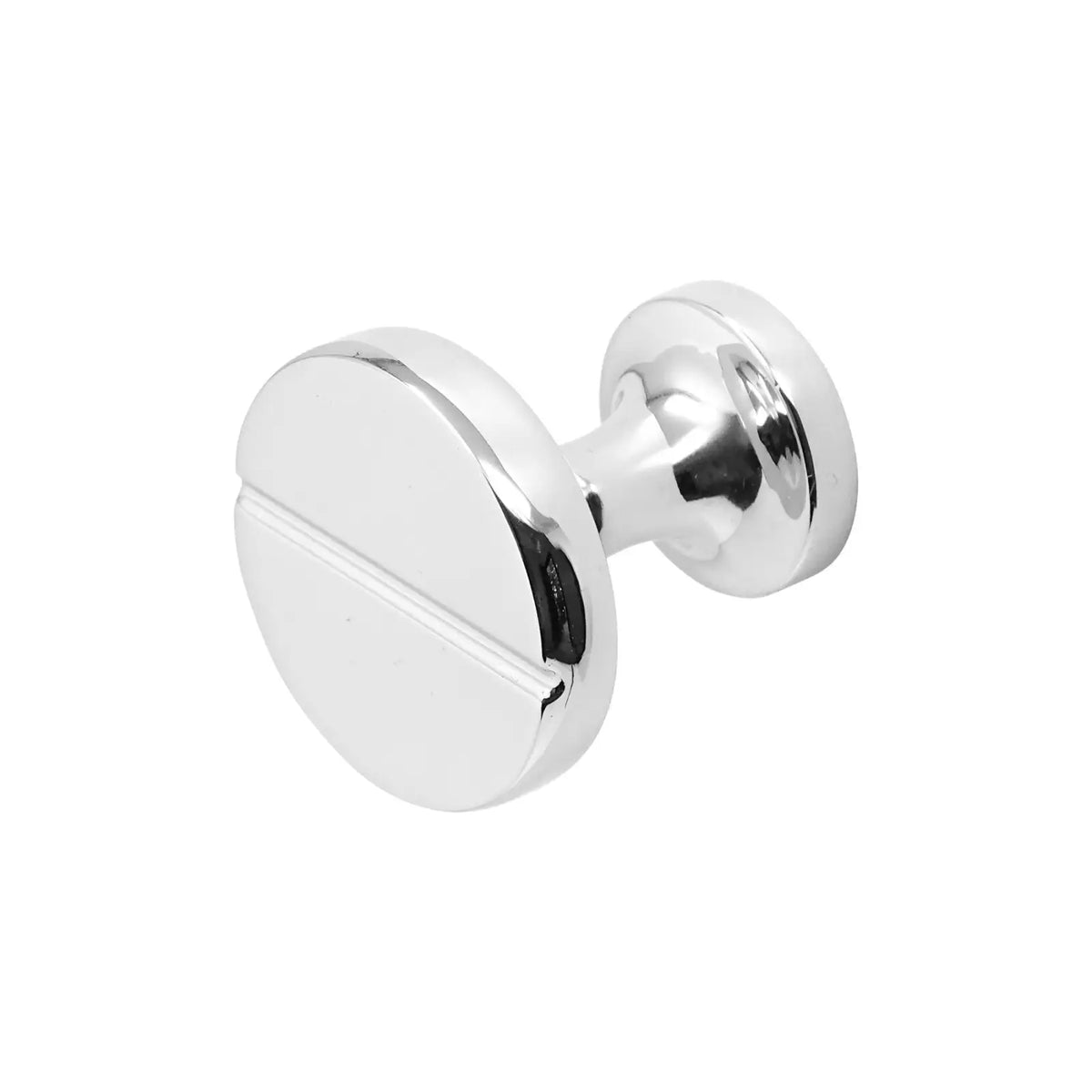 Wimpole - Round Kitchen Cabinet Knob - Polished Chrome