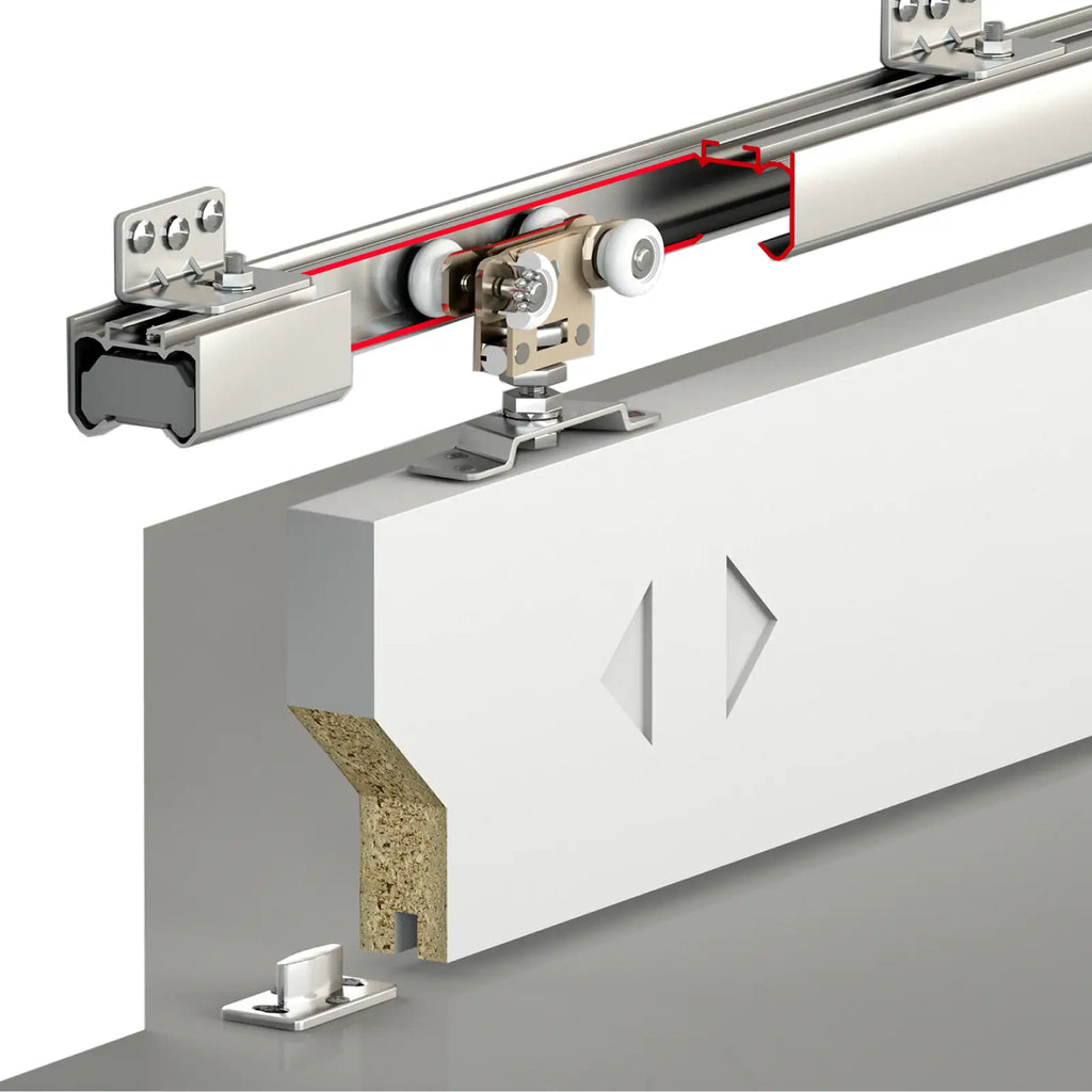 X Slide Top Hung Sliding Door Kit 1200mm Track