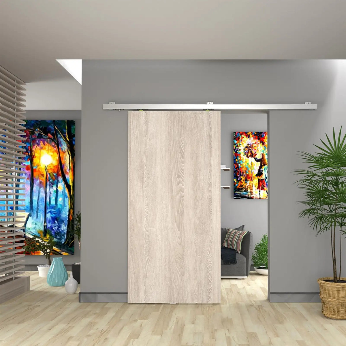 X-Slide Top Hung Sliding Door Kit - 3000mm Track – view 4