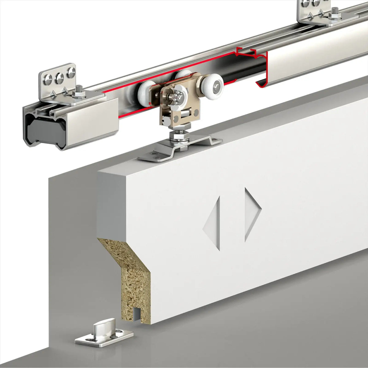 X-Slide Top Hung Sliding Door Kit - 3600mm Track